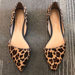 Jcrew Size 8 Leopard Flats